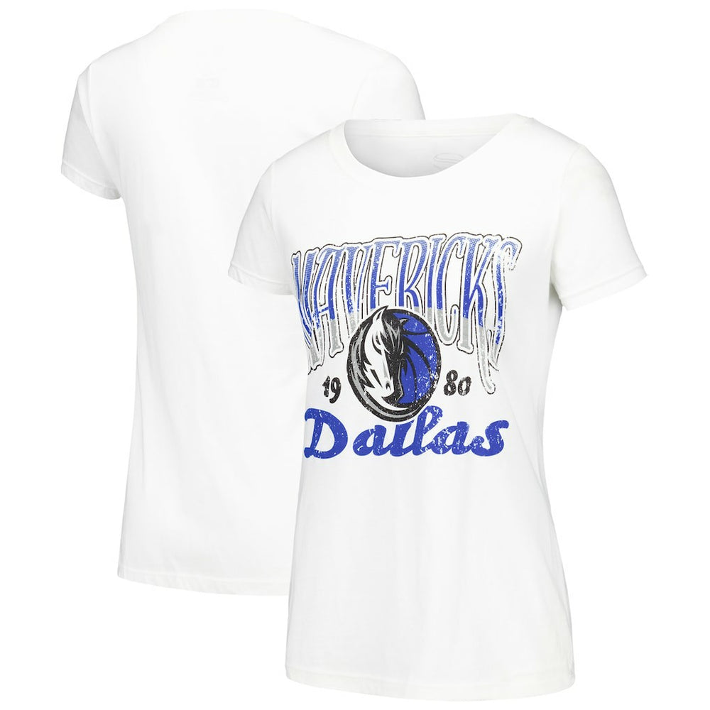 Dallas Mavericks Stadium Essentials Women's Sky High T-Shirt White - NBA