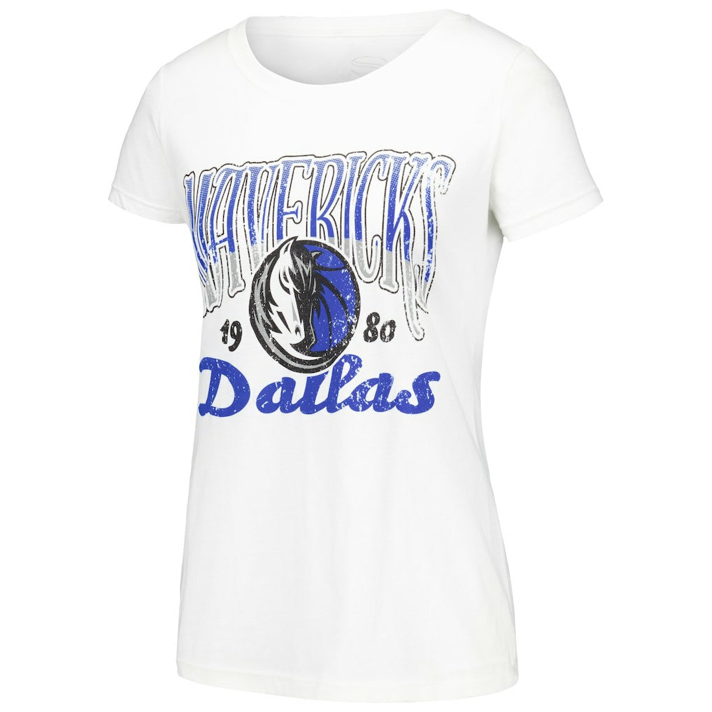 Dallas Mavericks Stadium Essentials Women's Sky High T-Shirt White - NBA