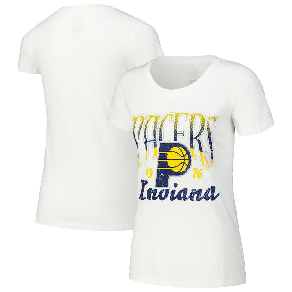 Indiana Pacers Stadium Essentials Women's Sky High T-Shirt White - NBA