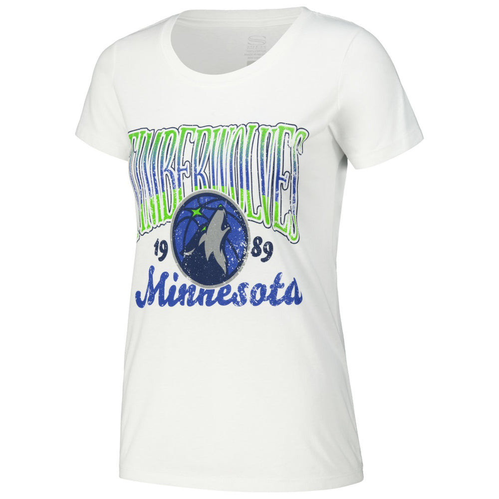 Minnesota Timberwolves Stadium Essentials Women's Sky High T-Shirt White - NBA