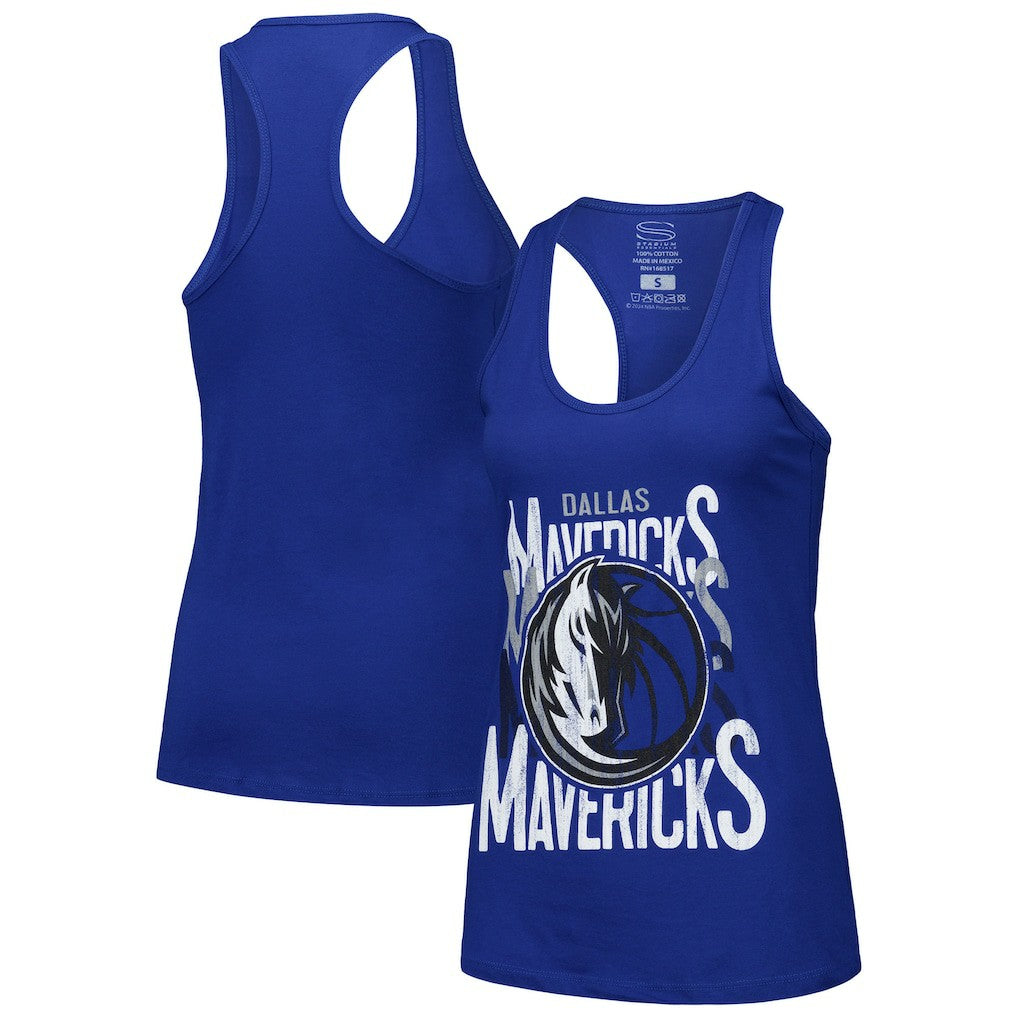 Dallas Mavericks Stadium Essentials Women's Dedication Tank Top Blue - NBA