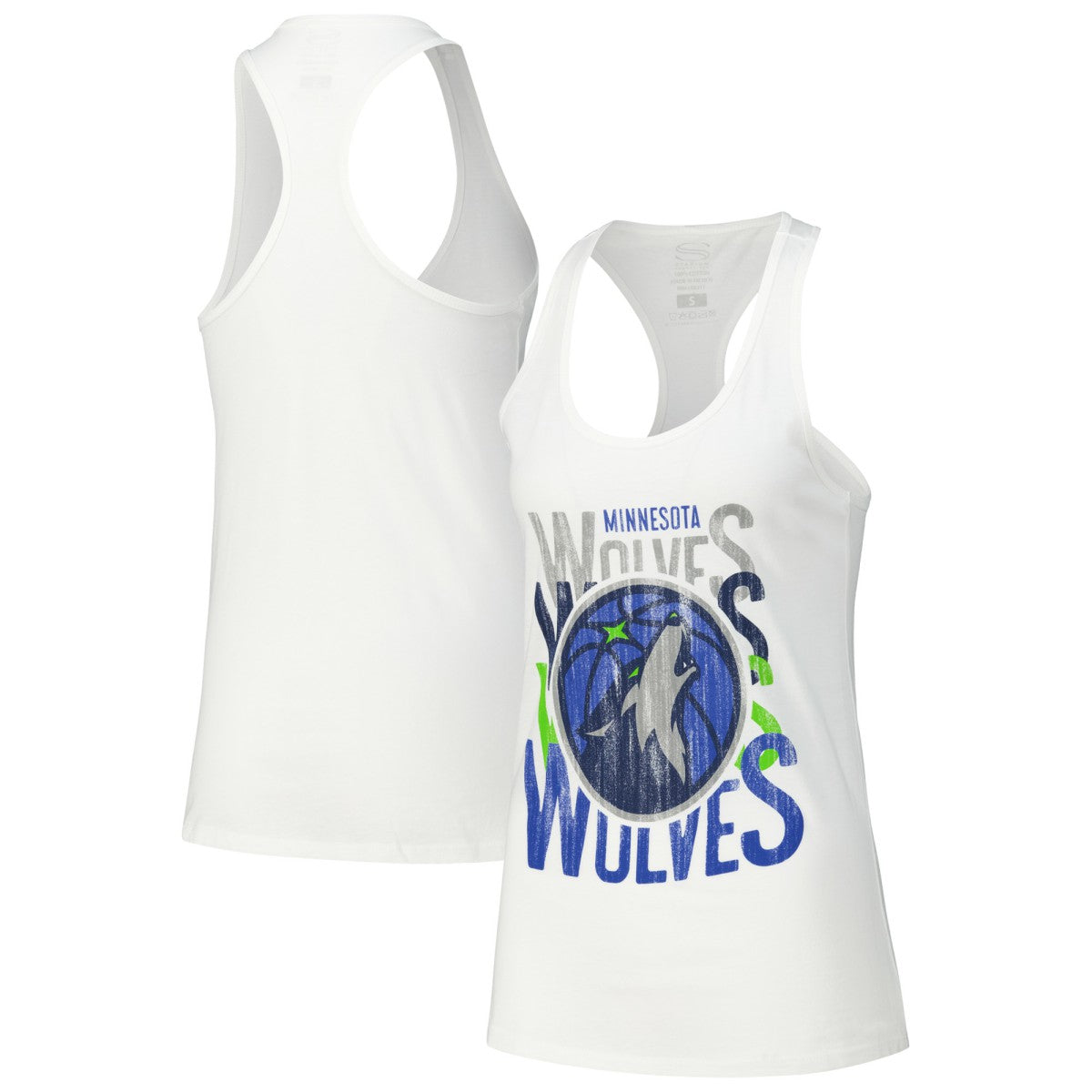 Minnesota Timberwolves Stadium Essentials Women's Dedication Tank Top White - NBA