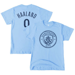 Erling Haaland Manchester City 1863FC Youth Player T-Shirt Sky Blue - FIFA World CUP