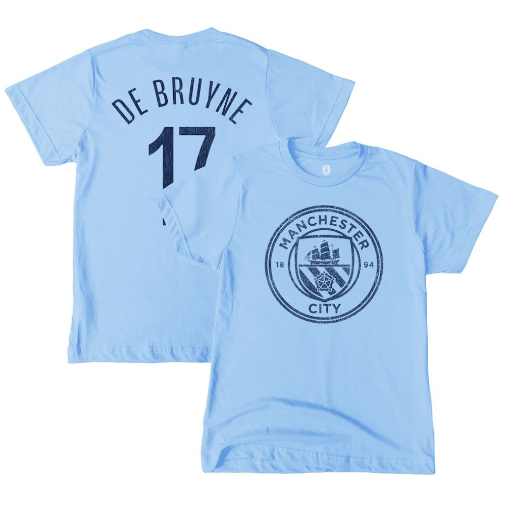 Kevin De Bruyne Manchester City 1863FC Youth Player T-Shirt Sky Blue - FIFA World CUP