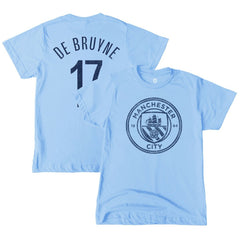 Kevin De Bruyne Manchester City 1863FC Youth Player T-Shirt Sky Blue - FIFA World CUP