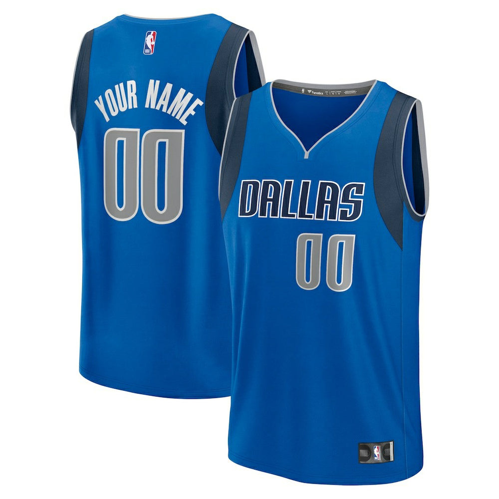 Dallas Mavericks Fast Break Custom Jersey Icon Editi- Blue - NBA