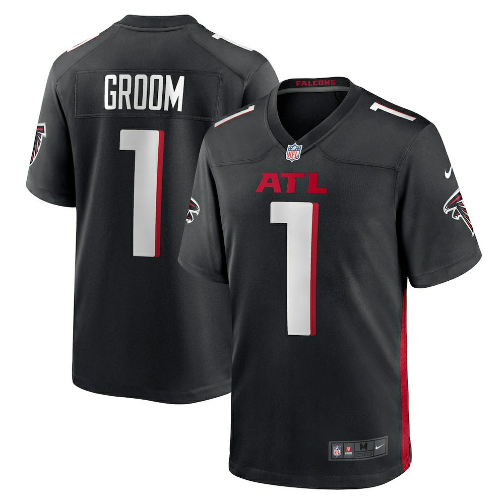 Number 1 Groom Atlanta Falcons Game Jersey Black | Nike for Sale