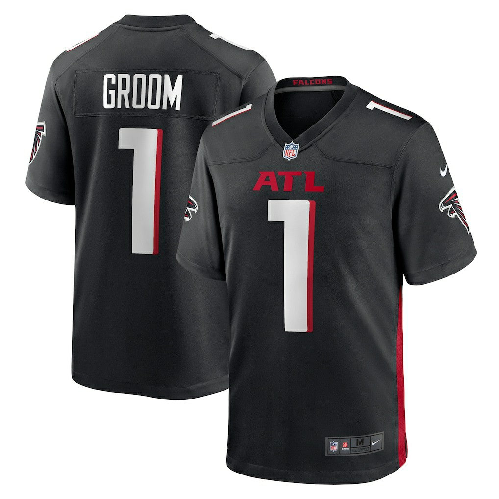 Number 1 Groom Atlanta Falcons Game Jersey Black | Nike for Sale