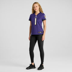 Number 1 Bride Baltimore Ravens Women's Game Jersey Purple | Nike for Sale