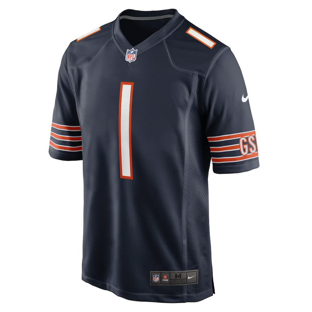 Number 1 Groom Chicago Bears Game Jersey Navy | Nike for Sale