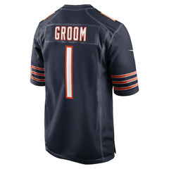 Number 1 Groom Chicago Bears Game Jersey Navy | Nike for Sale