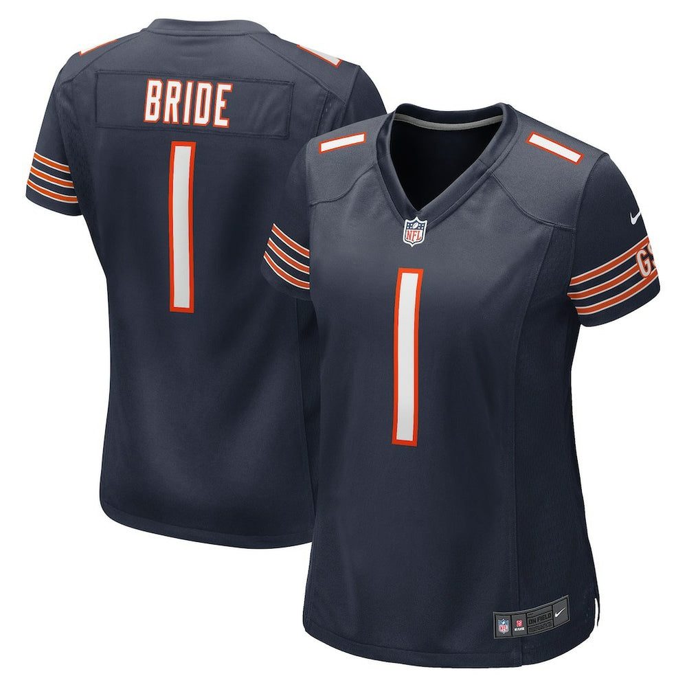 Number 1 Bride Chicago Bears Women's Game Jersey Navy | Nike for Sale