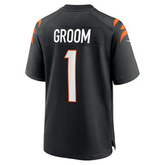 Number 1 Groom Cincinnati Bengals Game Jersey Black | Nike for Sale