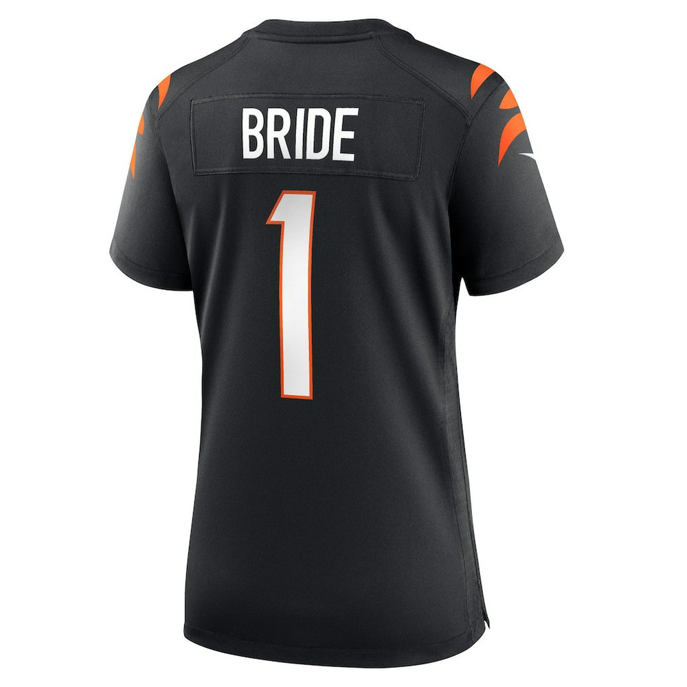 Number 1 Bride Cincinnati Bengals Women's Game Jersey Black | Nike for Sale