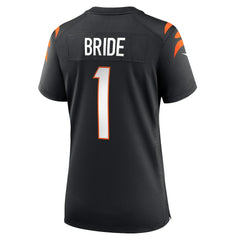 Number 1 Bride Cincinnati Bengals Women's Game Jersey Black | Nike for Sale