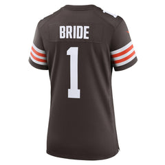 Number 1 Bride Cleveland Browns Women's Game Jersey Brown | Nike for Sale