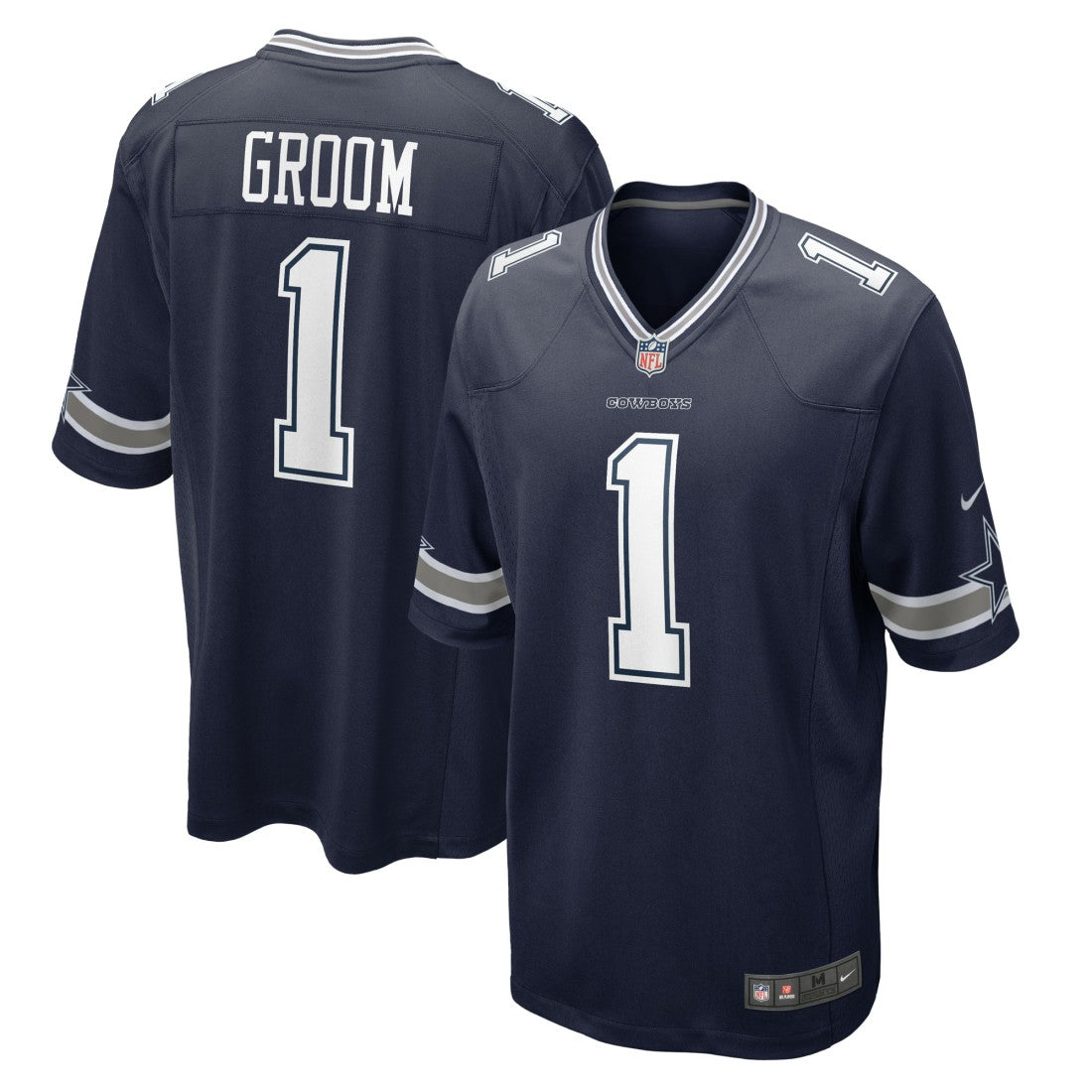 Number 1 Groom Dallas Cowboys Game Jersey Navy | Nike for Sale