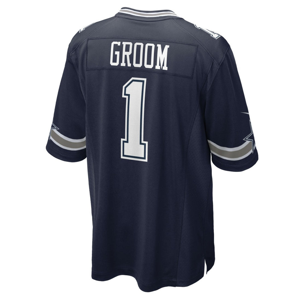 Number 1 Groom Dallas Cowboys Game Jersey Navy | Nike for Sale