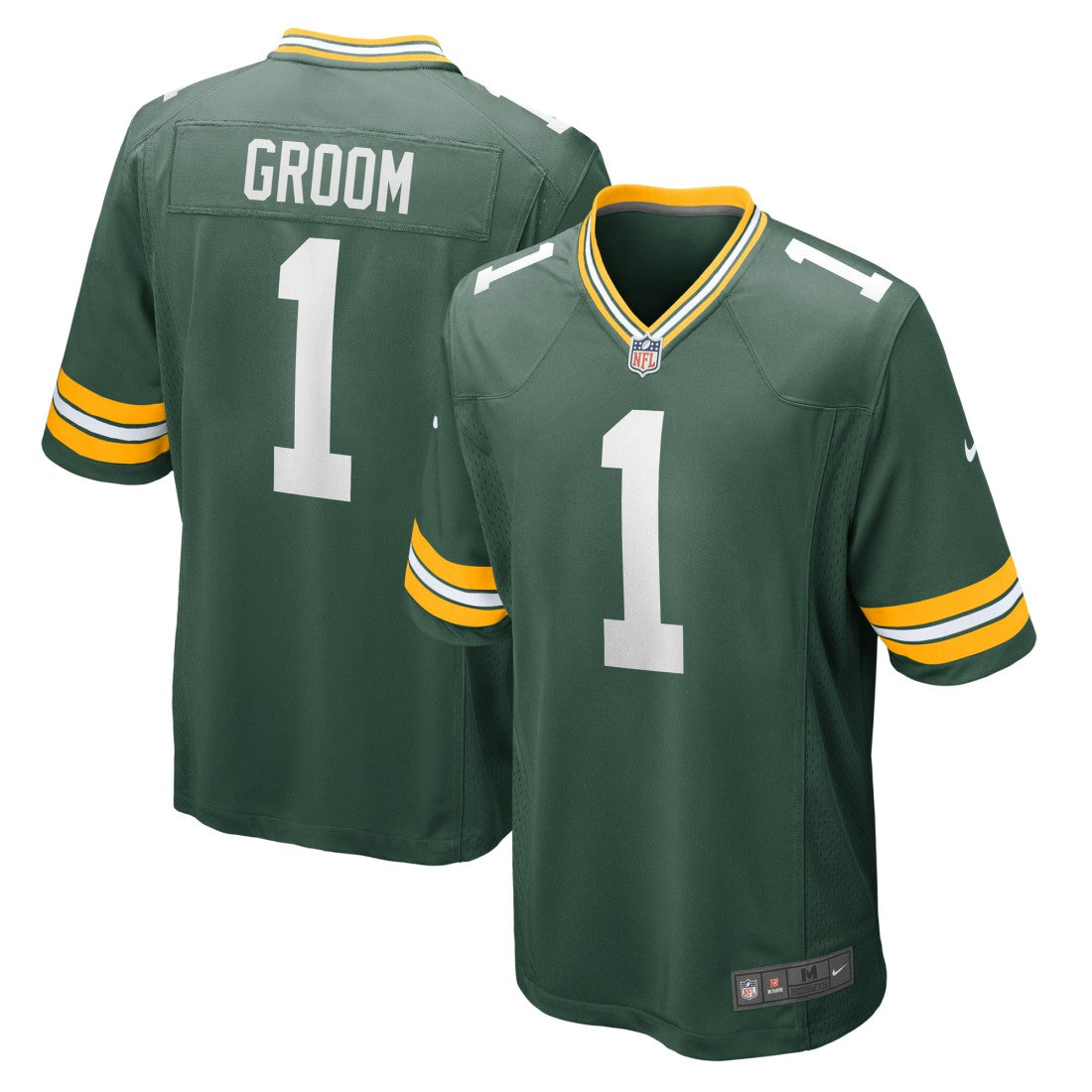 Number 1 Groom Green Bay Packers Game Jersey Green | Nike for Sale
