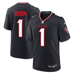 Number 1 Groom Houston Texans Game Jersey Navy | Nike for Sale