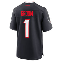 Number 1 Groom Houston Texans Game Jersey Navy | Nike for Sale