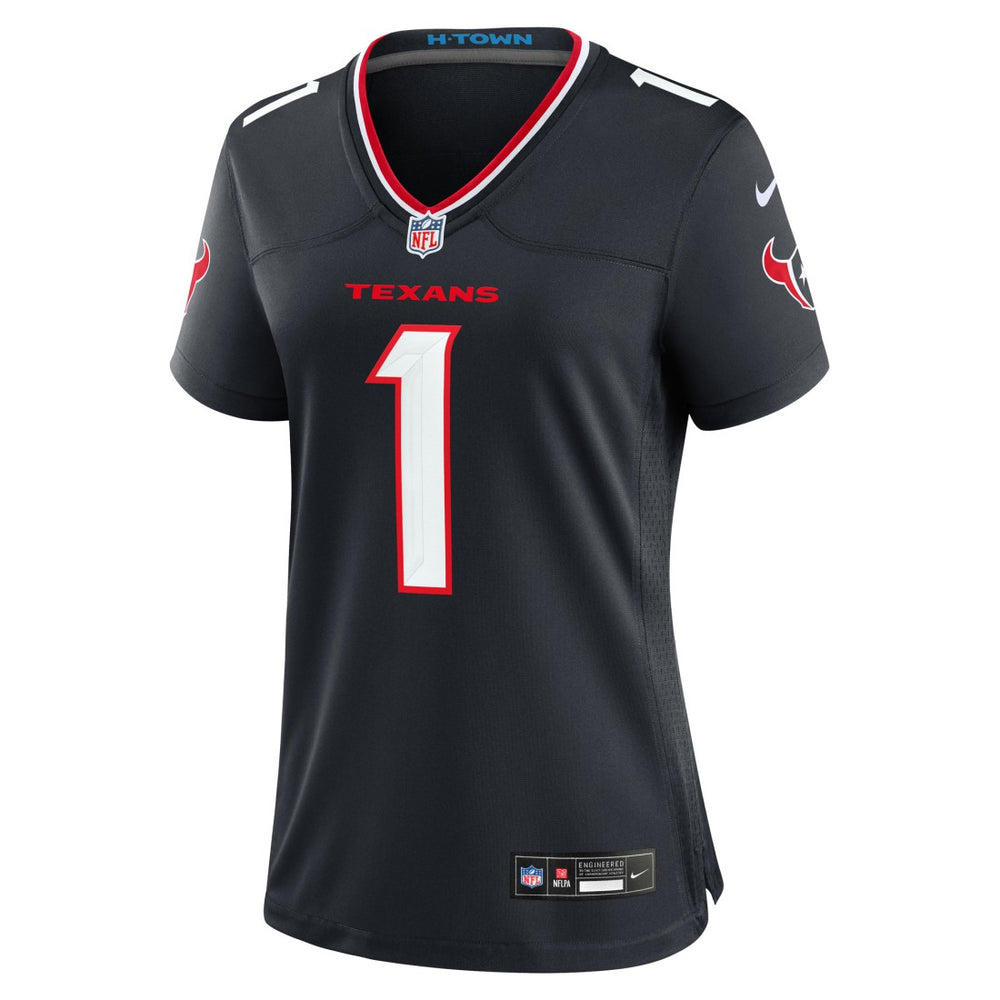 Number 1 Bride Houston Texans Women's Game Jersey Navy | Nike for Sale