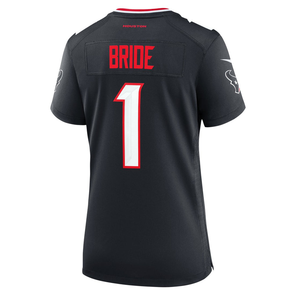 Number 1 Bride Houston Texans Women's Game Jersey Navy | Nike for Sale