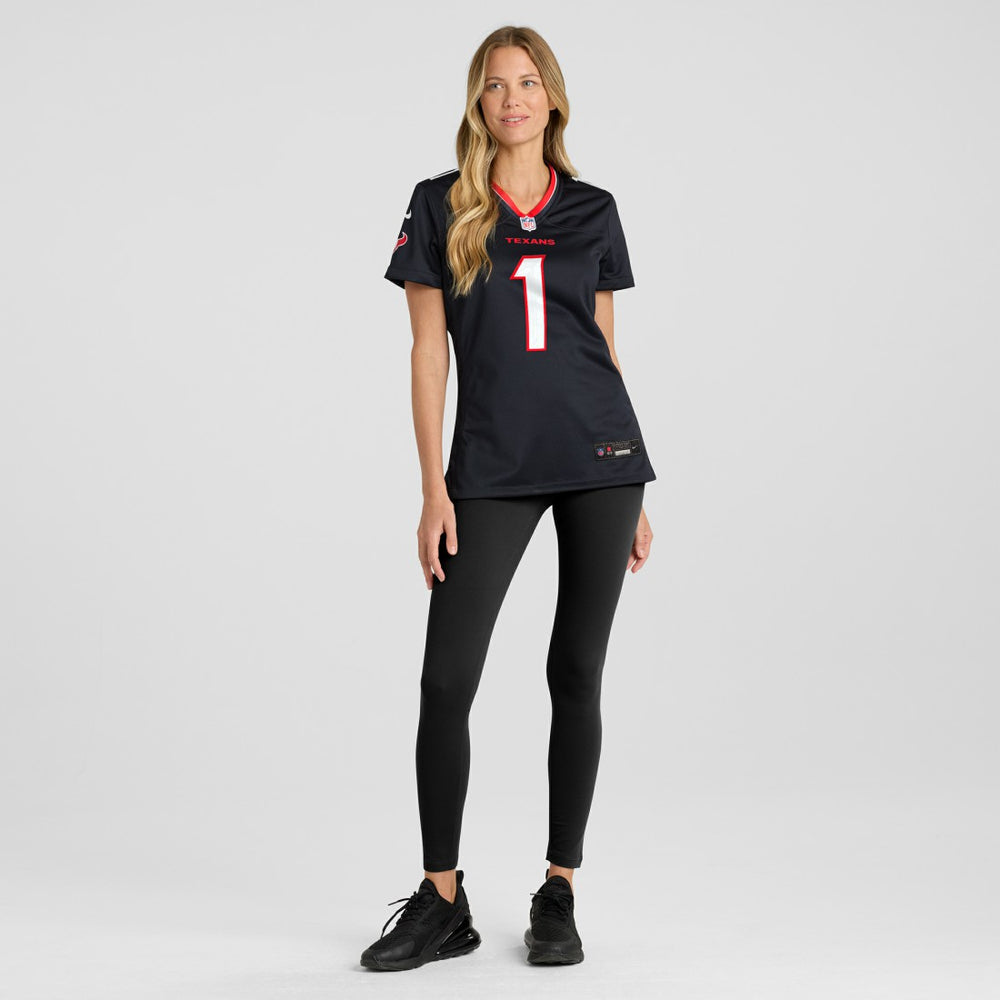Number 1 Bride Houston Texans Women's Game Jersey Navy | Nike for Sale