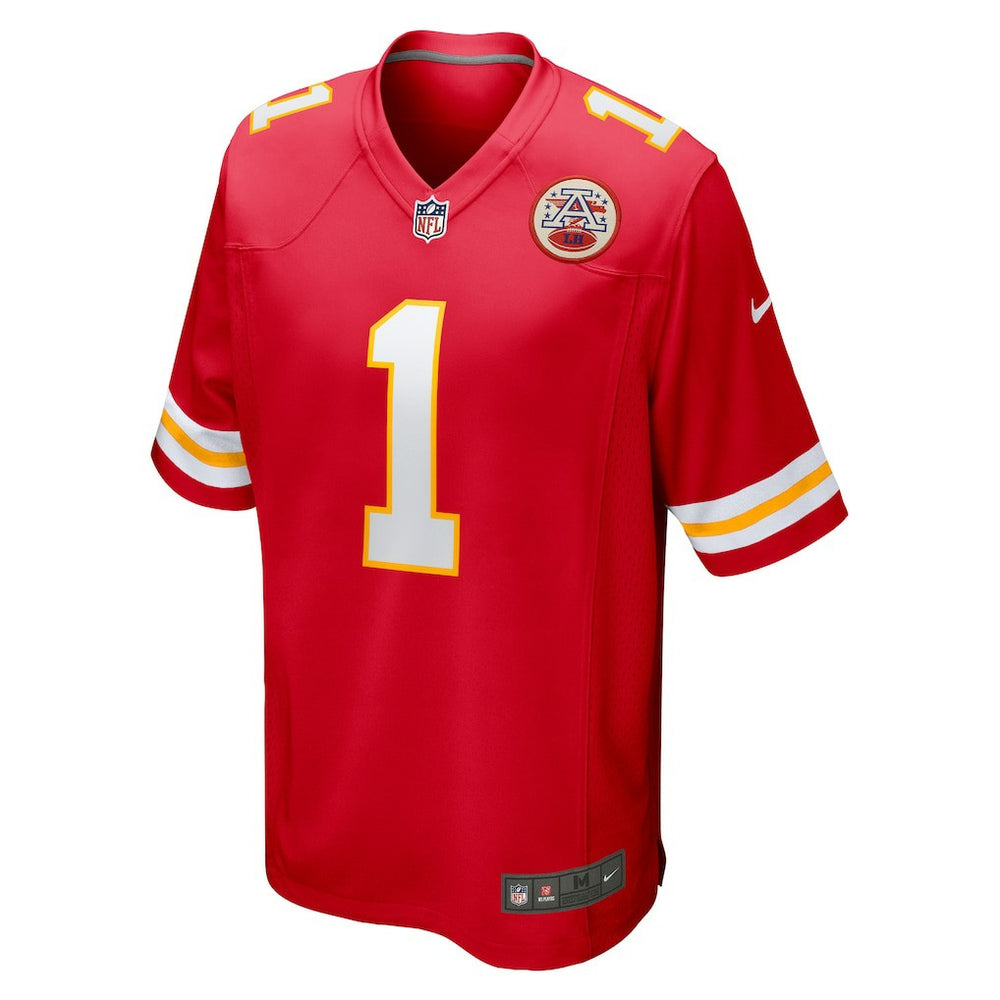 Number 1 Groom Kansas City Chiefs Game Jersey Red | Nike for Sale