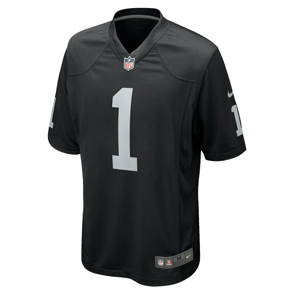 Number 1 Groom Las Vegas Raiders Game Jersey Black | Nike for Sale