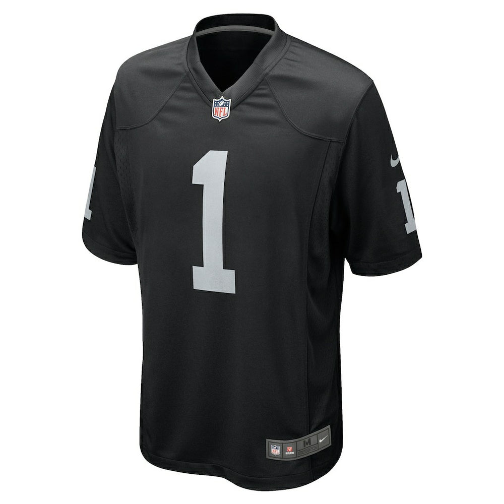 Number 1 Groom Las Vegas Raiders Game Jersey Black | Nike for Sale