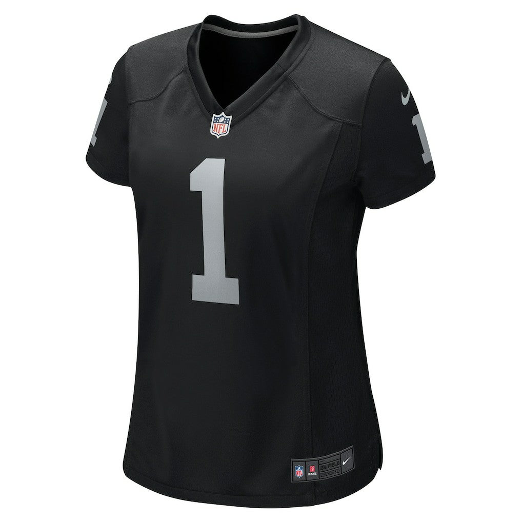 Number 1 Bride Las Vegas Raiders Women's Game Jersey Black | Nike for Sale