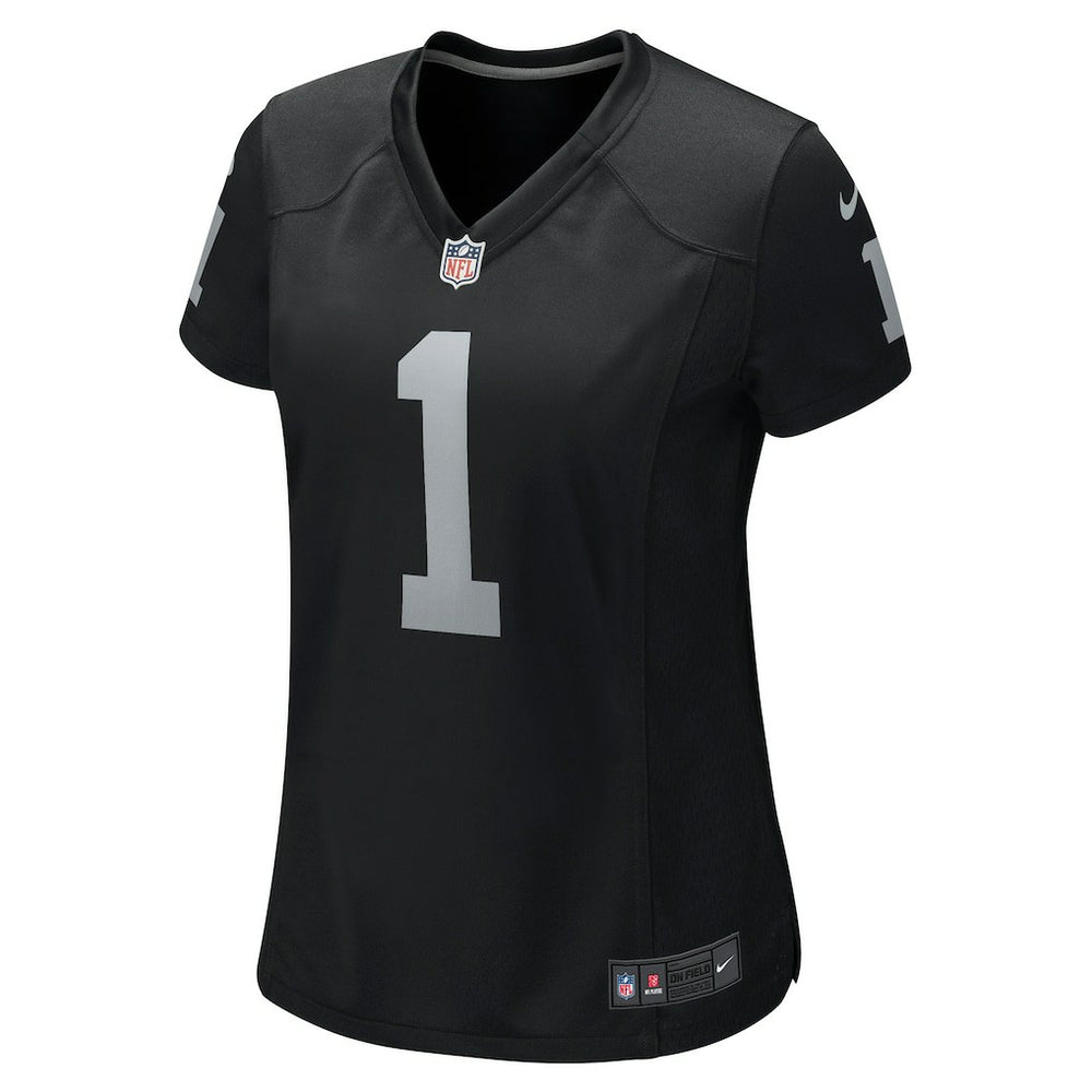 Number 1 Bride Las Vegas Raiders Women's Game Jersey Black | Nike for Sale
