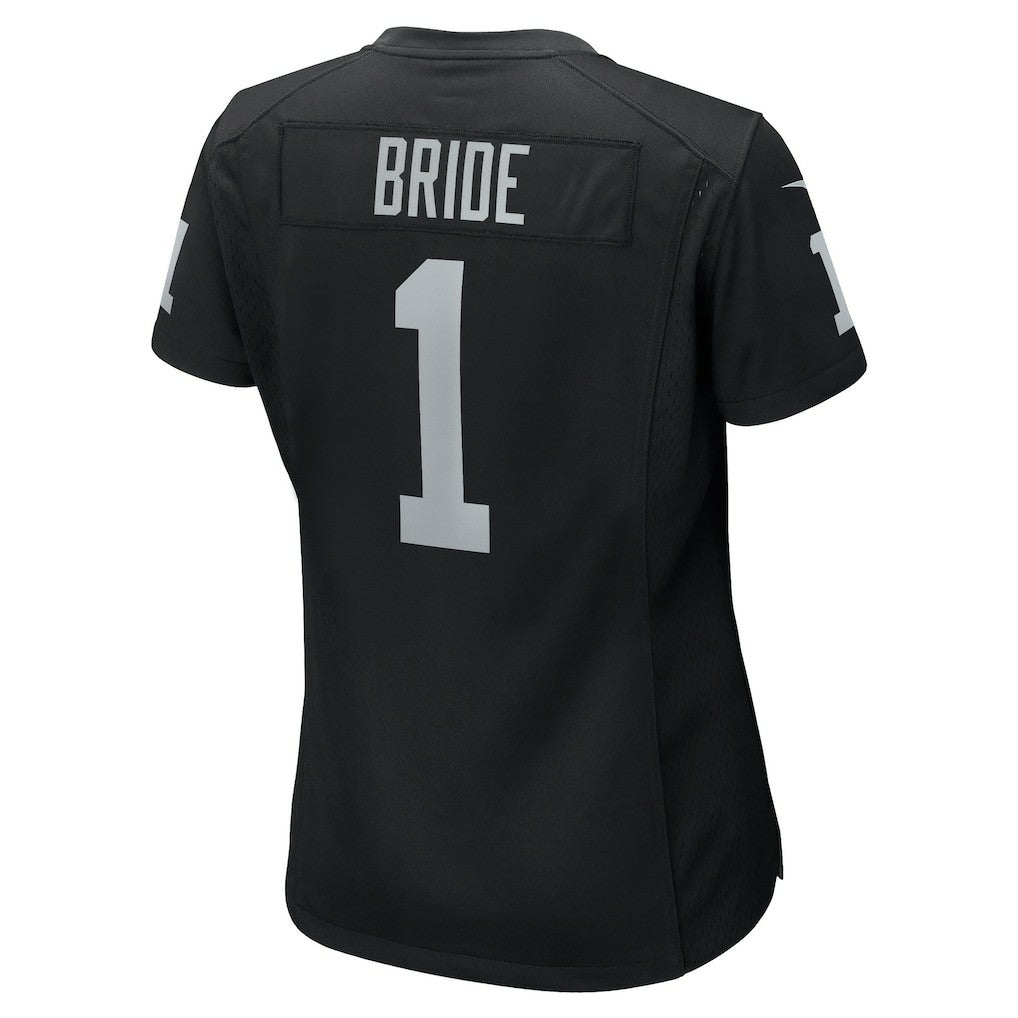 Number 1 Bride Las Vegas Raiders Women's Game Jersey Black | Nike for Sale