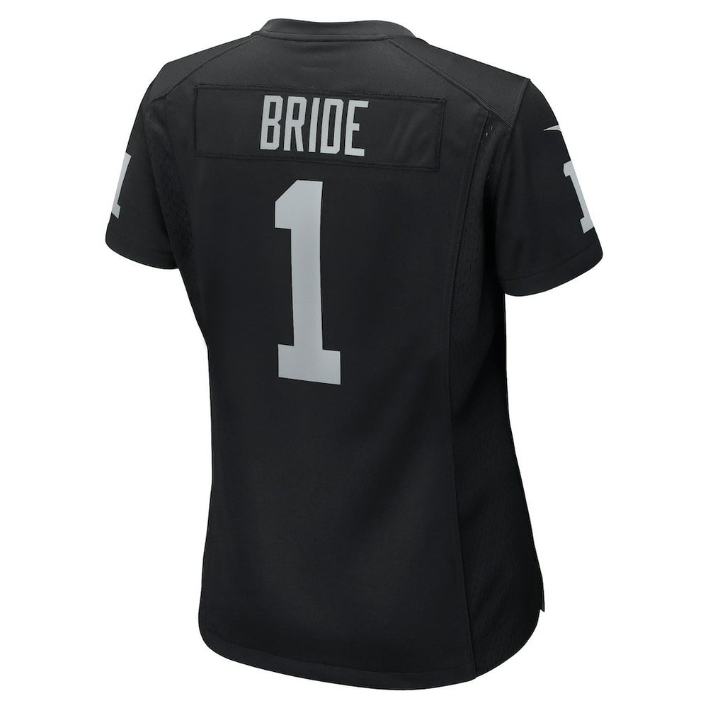 Number 1 Bride Las Vegas Raiders Women's Game Jersey Black | Nike for Sale