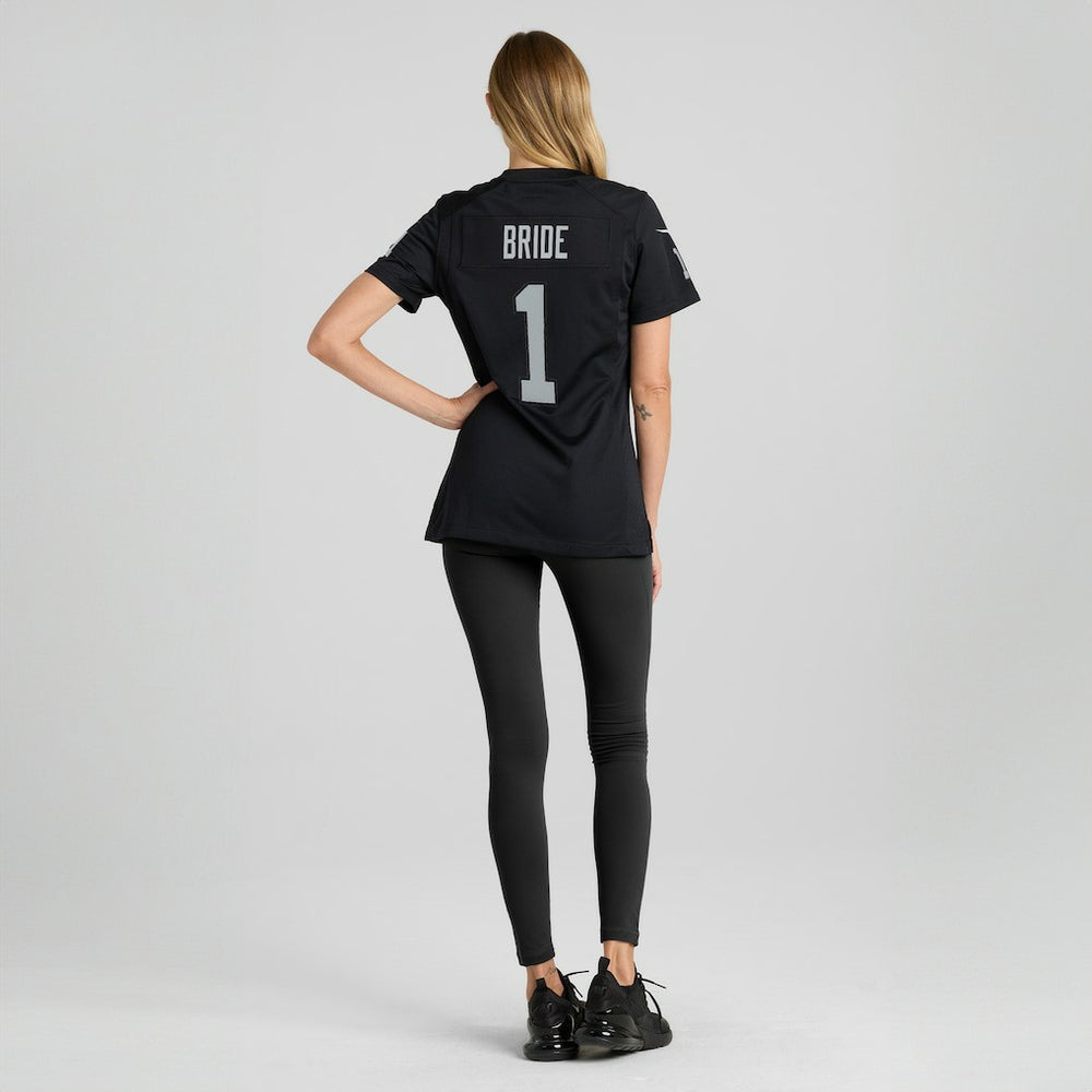 Number 1 Bride Las Vegas Raiders Women's Game Jersey Black | Nike for Sale