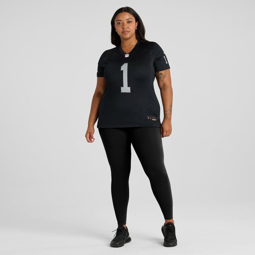 Number 1 Bride Las Vegas Raiders Women's Game Jersey Black | Nike for Sale