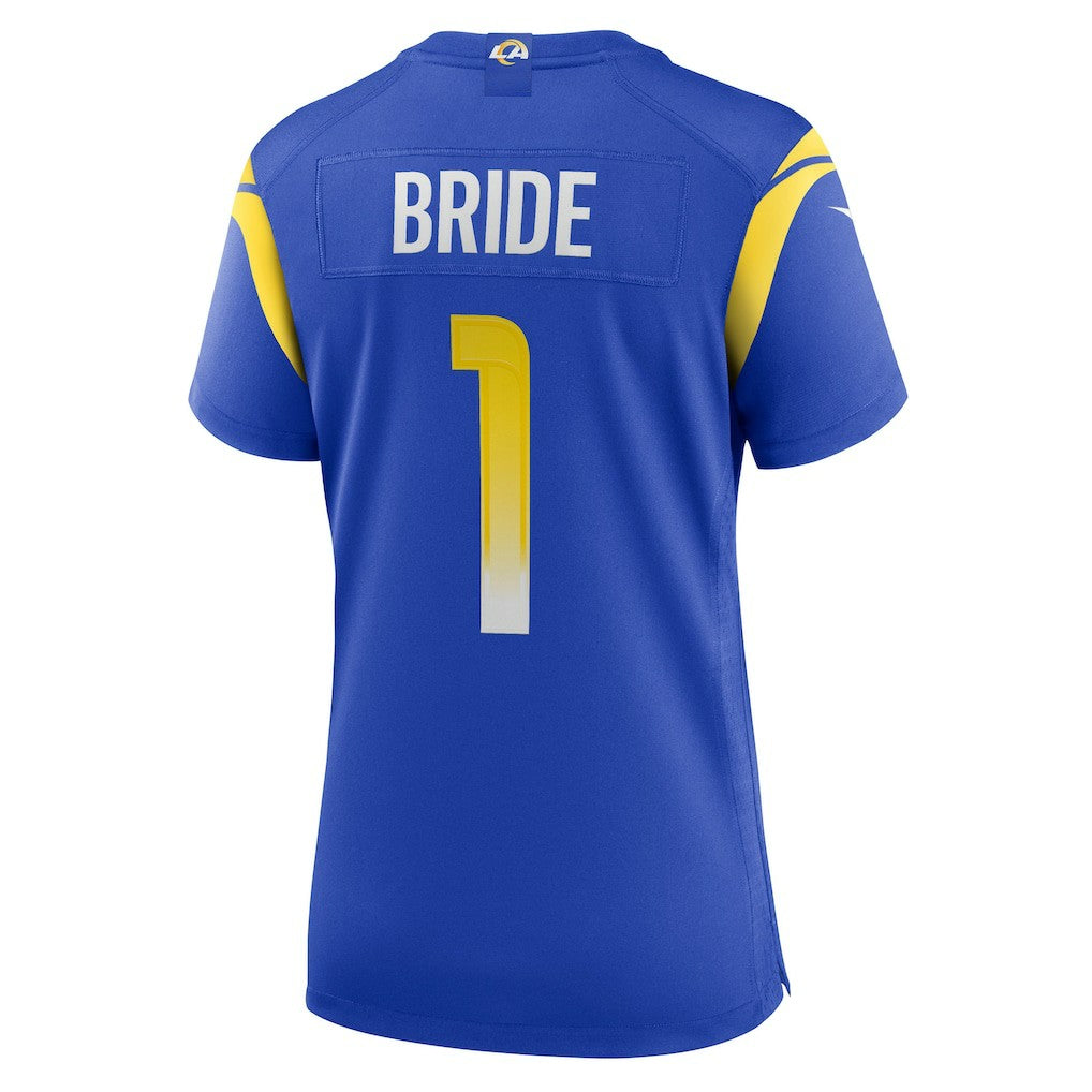 Number 1 Bride Los Angeles Rams Women's Game Jersey Royal | Nike for Sale
