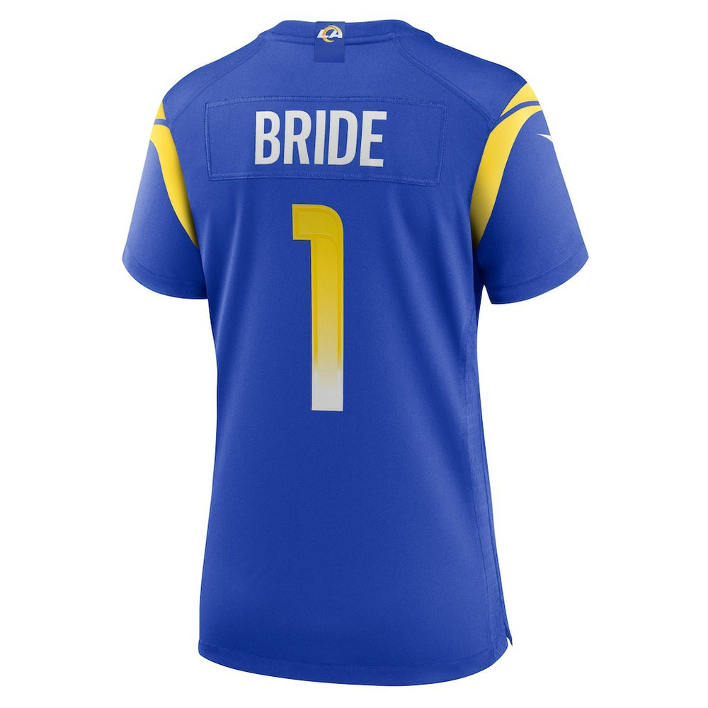 Number 1 Bride Los Angeles Rams Women's Game Jersey Royal | Nike for Sale