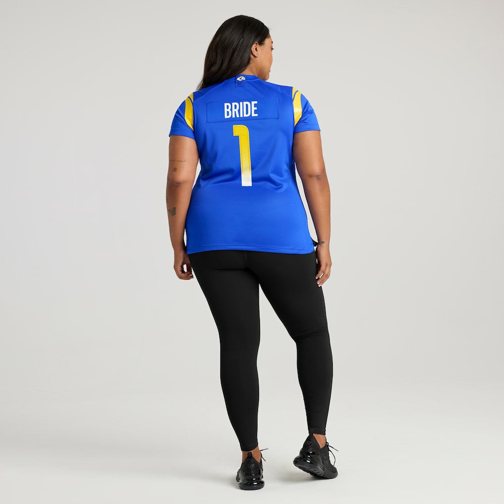 Number 1 Bride Los Angeles Rams Women's Game Jersey Royal | Nike for Sale