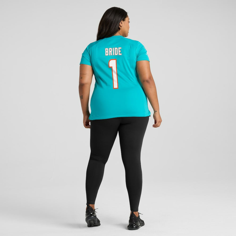 Number 1 Bride Miami Dolphins Women's Game Jersey Aqua | Nike for Sale