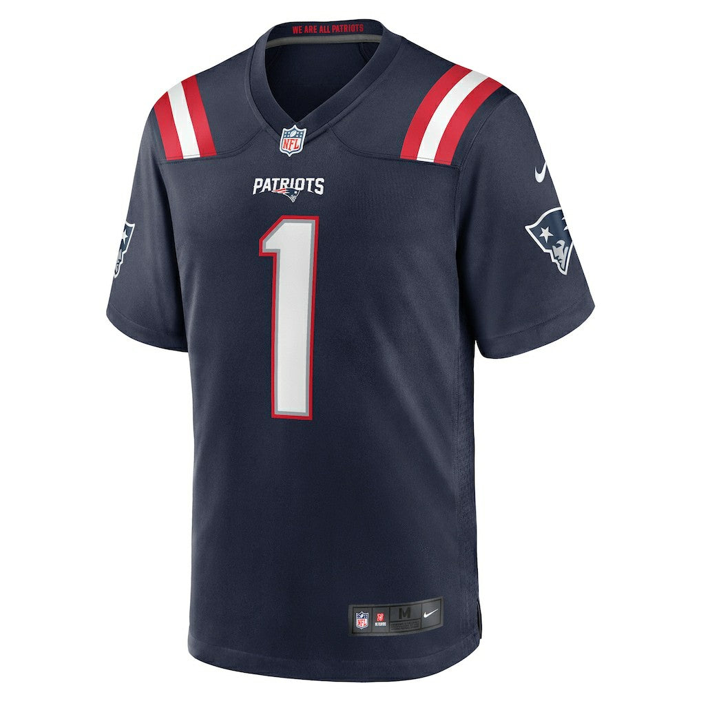 Number 1 Groom New England Patriots Game Jersey Navy | Nike for Sale