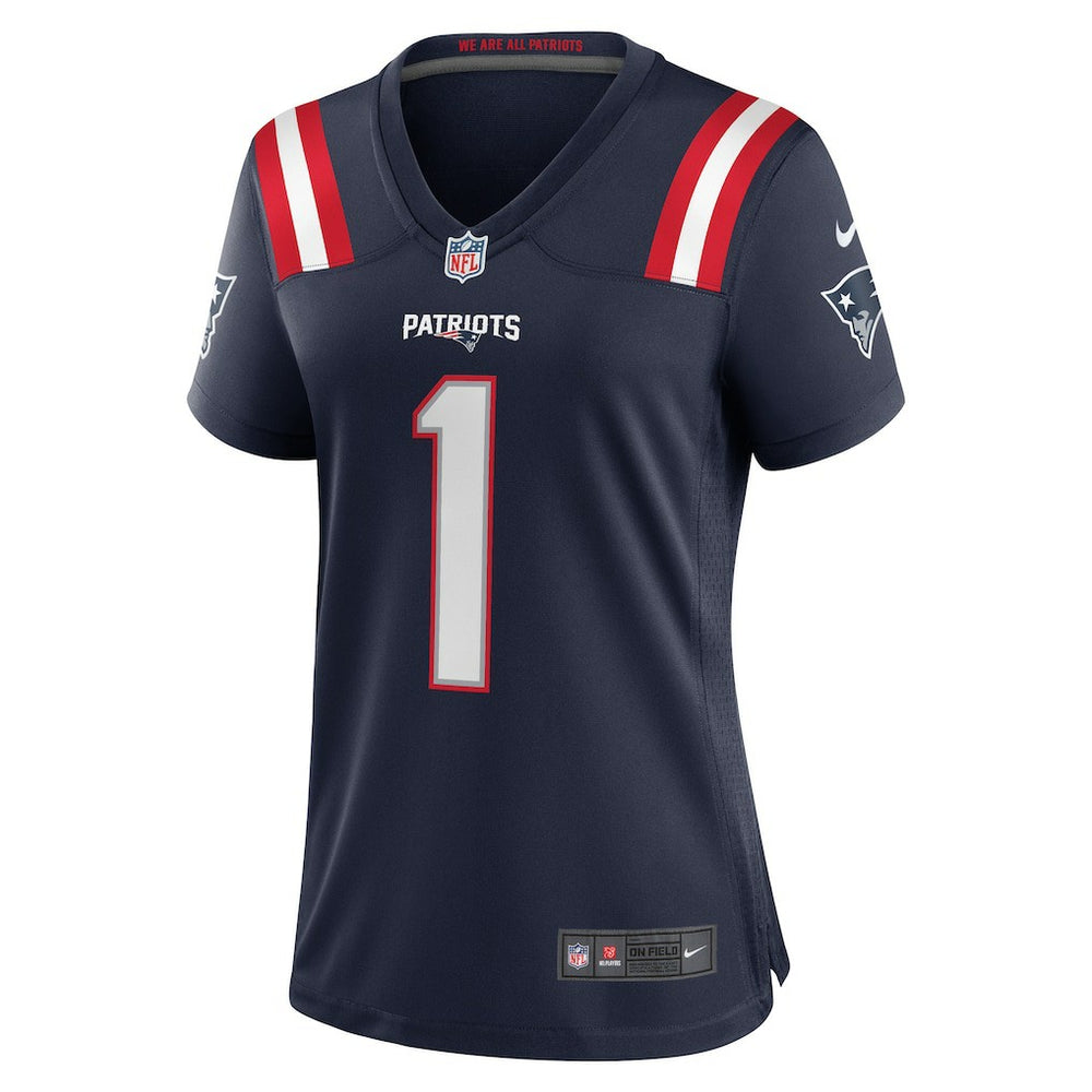 Number 1 Bride New England Patriots Women's Game Jersey Navy | Nike for Sale