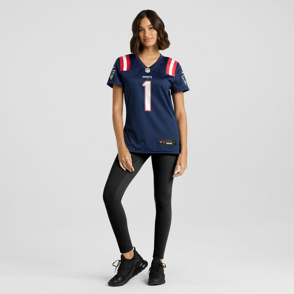 Number 1 Bride New England Patriots Women's Game Jersey Navy | Nike for Sale