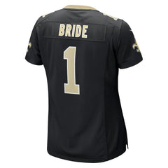 Number 1 Bride New Orleans Saints Women's Game Jersey Black | Nike for Sale