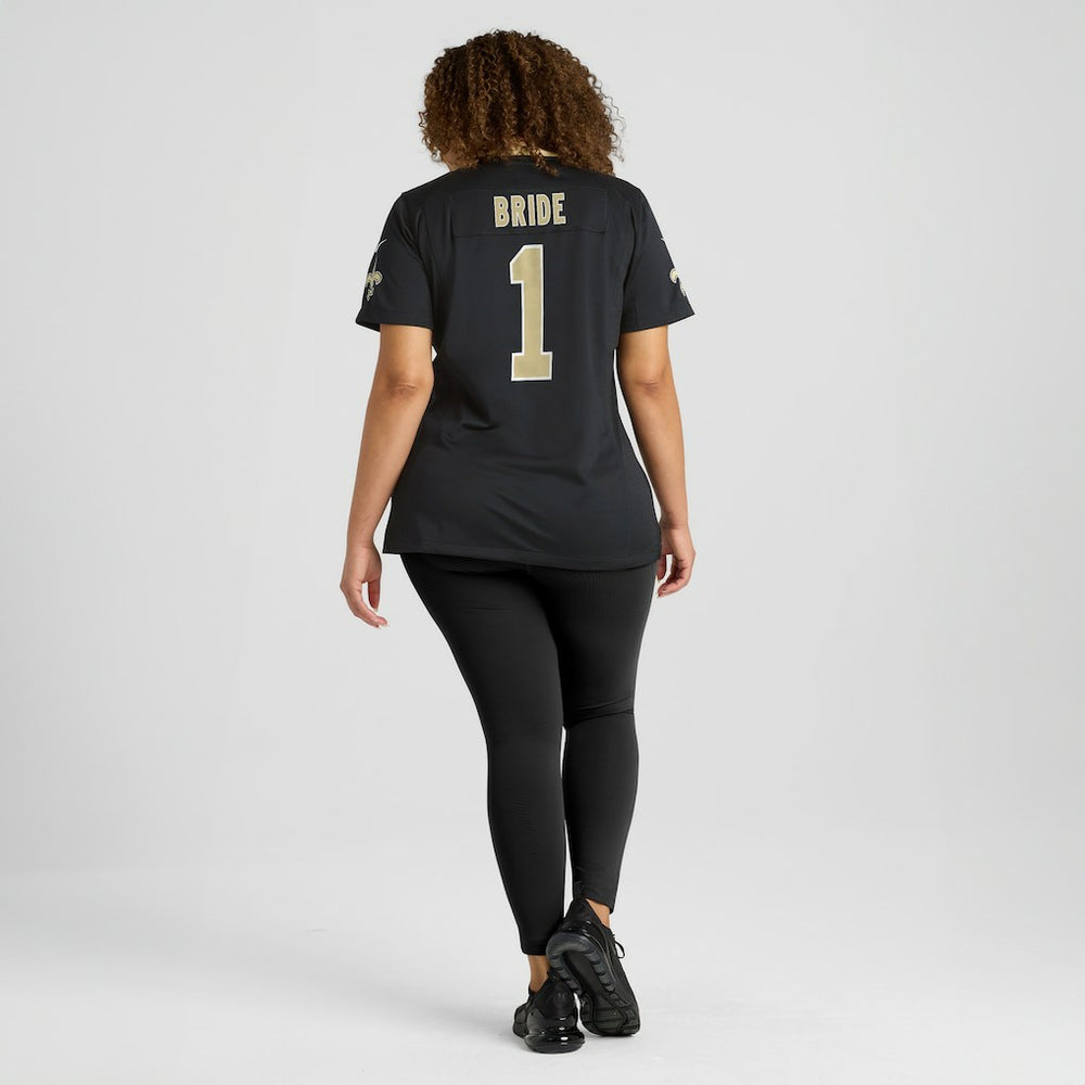 Number 1 Bride New Orleans Saints Women's Game Jersey Black | Nike for Sale