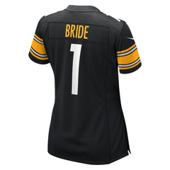 Number 1 Bride Pittsburgh Steelers Women's Game Jersey Black | Nike for Sale