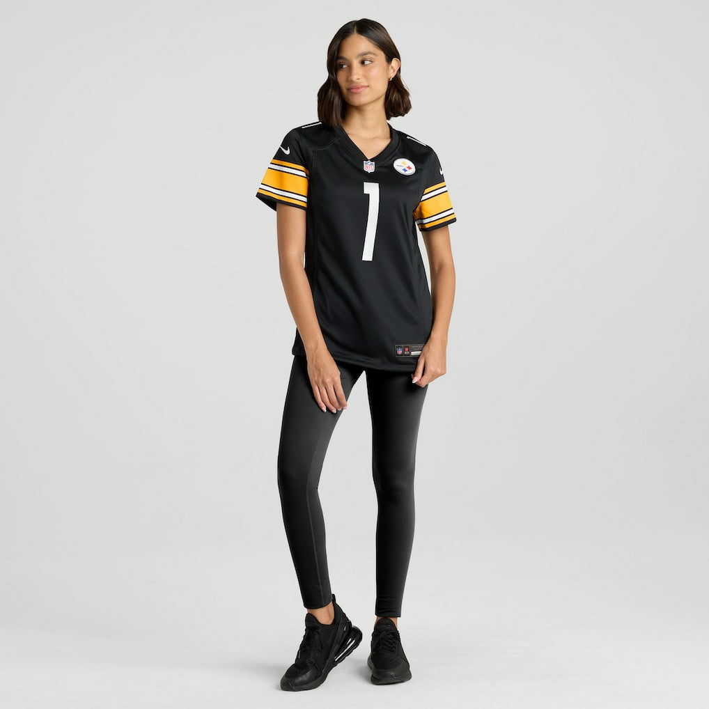 Number 1 Bride Pittsburgh Steelers Women's Game Jersey Black | Nike for Sale