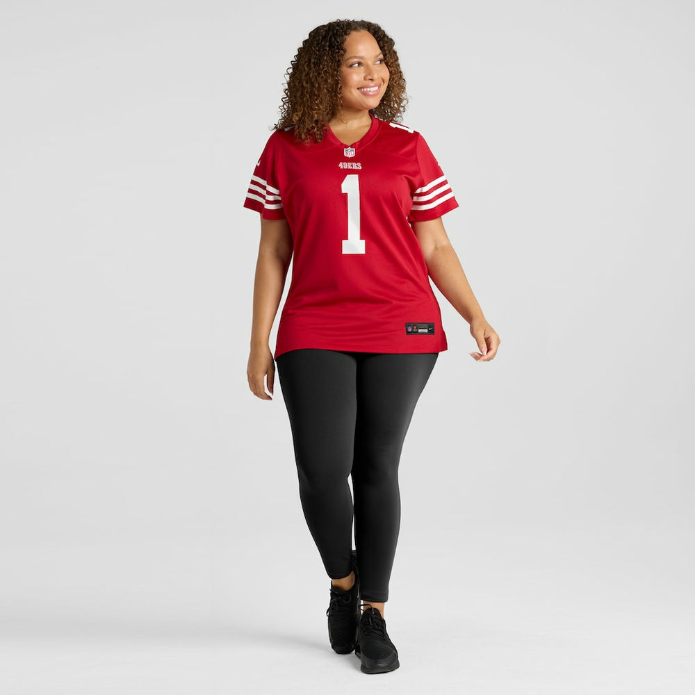 Number 1 Bride San Francisco 49ers Women's Game Jersey Scarlet | Nike for Sale