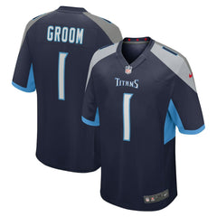 Number 1 Groom Tennessee Titans Game Jersey Navy | Nike for Sale